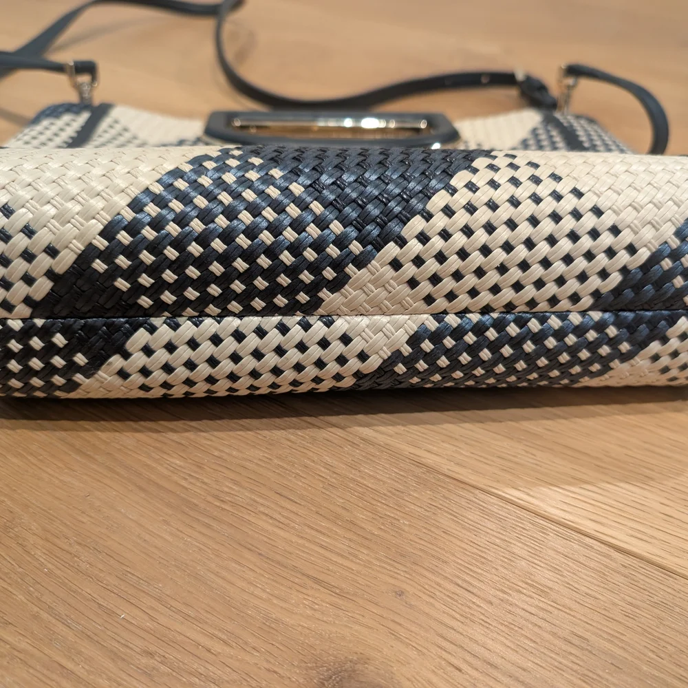 Kate Spade Navy and Cream Plaid Crossbody Bag - Picture 3 of 8